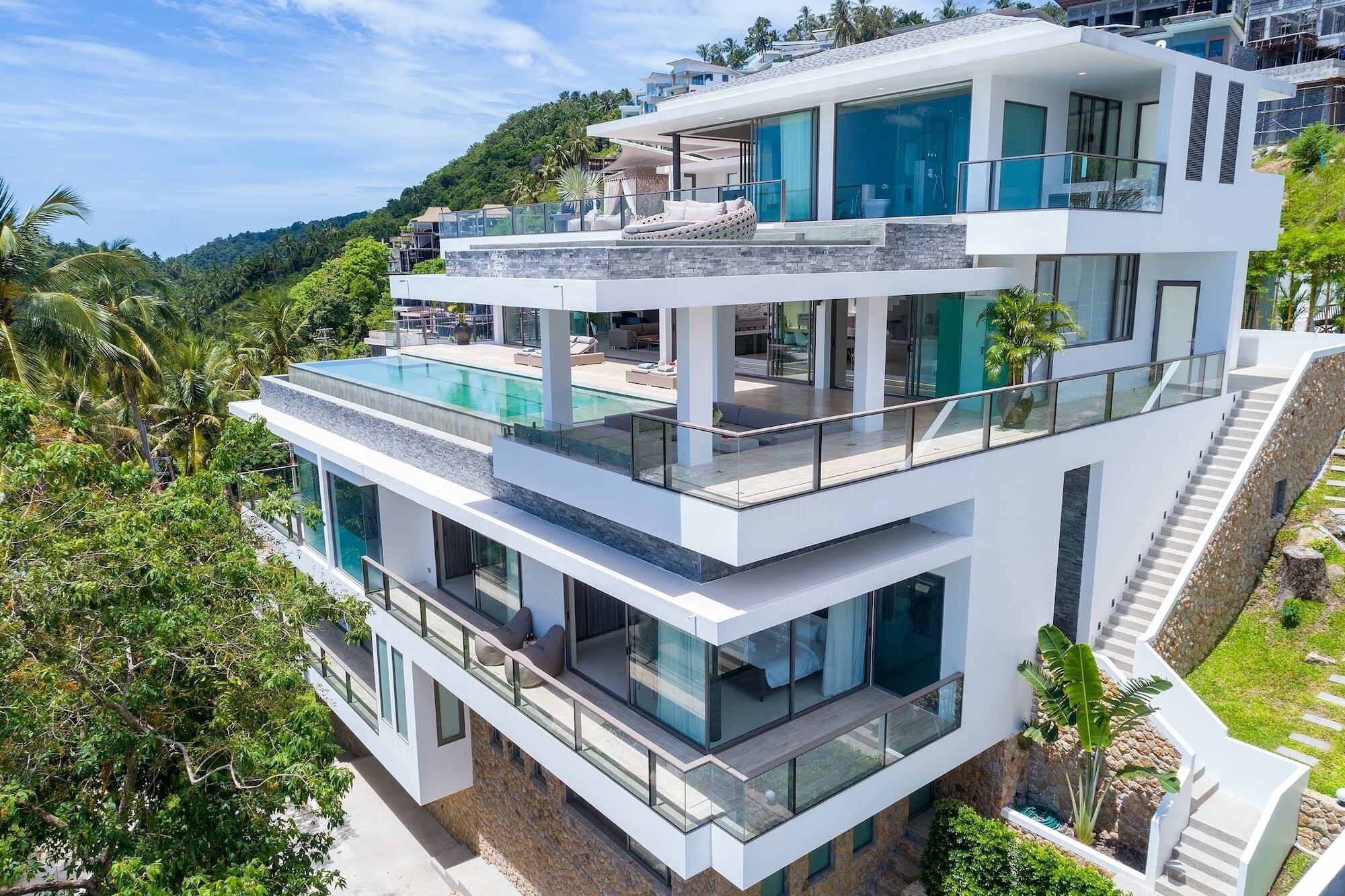 Villa One - New Luxury Sea View Villa Чавенг Экстерьер фото